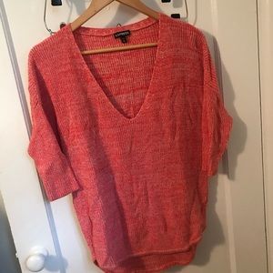 Express coral sweater